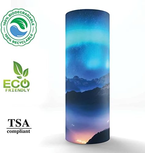 Aurora Borealis Scattering Tubes for Human Ashes TSAApproved Biodegradable Urns for Burial at Sea