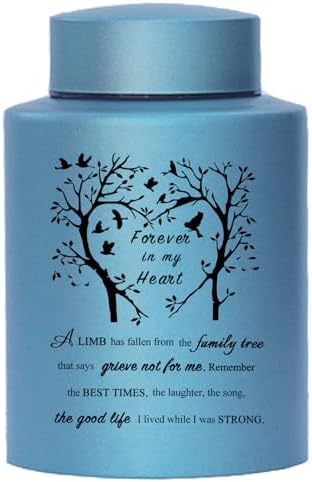 Stainless Steel Purple Mini Cremation Urn 6 Inches
