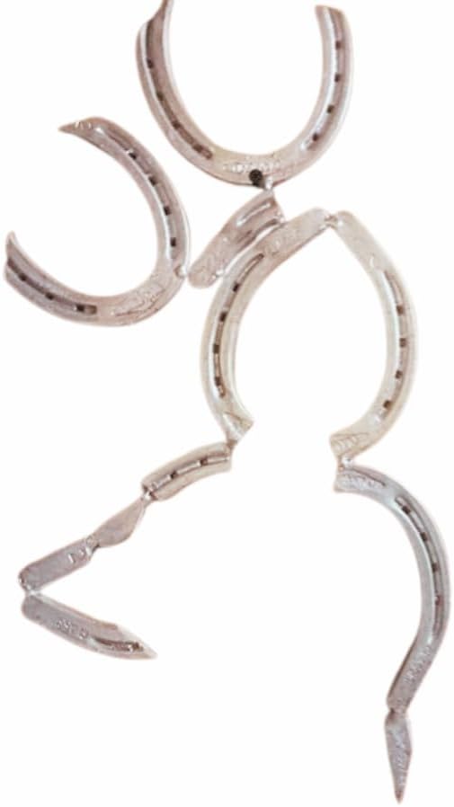 Handmade Silver Rustic Horseshoe Wall Art