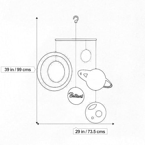 Solar System Hanging Mobile with Planets