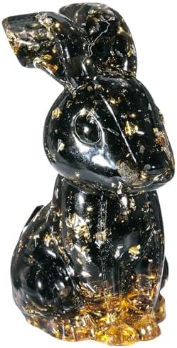 Crystal Rabbit Statue for Home Office Garden Decoration