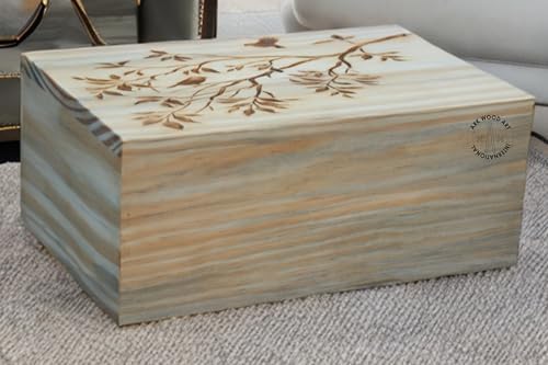 Leaf Tree Birds Cremation Urn for Human Ashes
