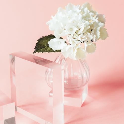 Uxcell 2pcs Acrylic Cylinder Display Blocks 30x60mm Clear Jewelry Stand Base for Rings and Cosmetics