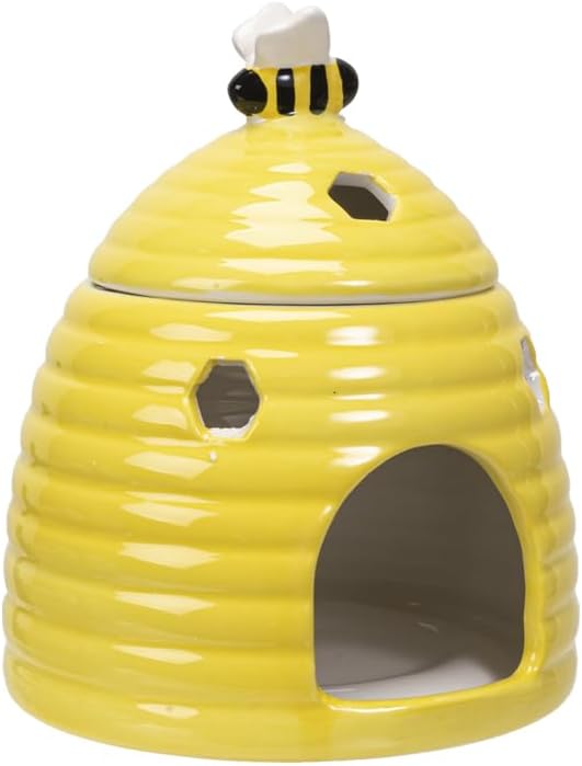 Ebros Gift Bumblebee Beehive Ceramic Oil Warmer