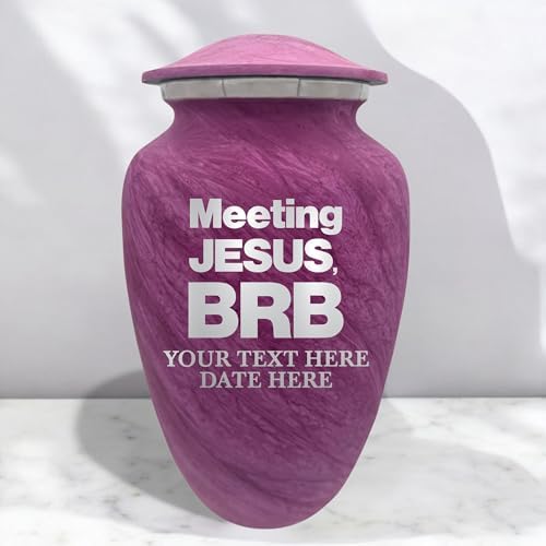 Custom Large Adult Cremation Urn with Funny Design - 200 Cubic Inch Pink