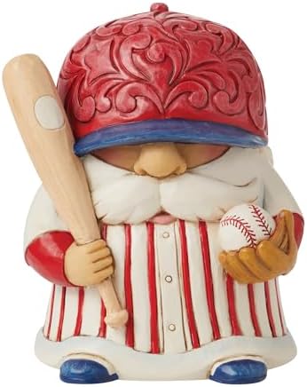 Enesco Jim Shore Heartwood Creek Athlete Baseball Player Mini Figurine 4 Inch