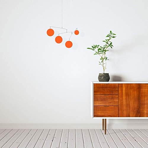 The Fab Mod Orange Hanging Art Mobiles - Mid Century Modern