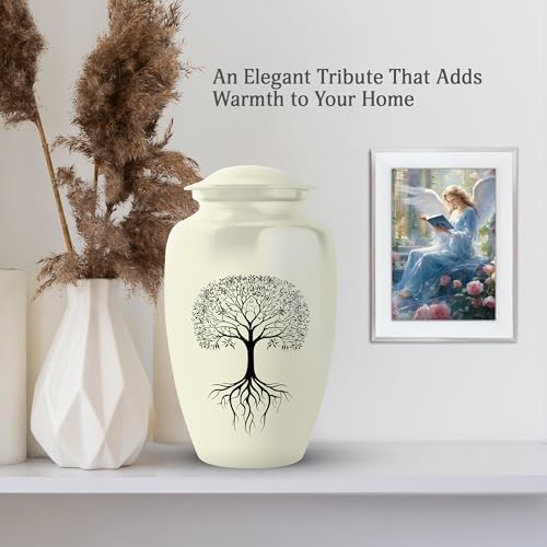 Tree Of Life Urns For Human Ashes - 10 Inch Large Cremation Urn With Velvet Bag