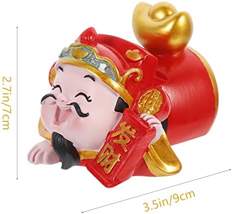 Chinese Style Resin Phone Holder Figurine for Home Office