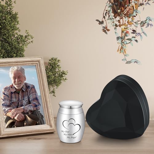Dletay 157 Inches Heart Box Cremation Urn for Ashes