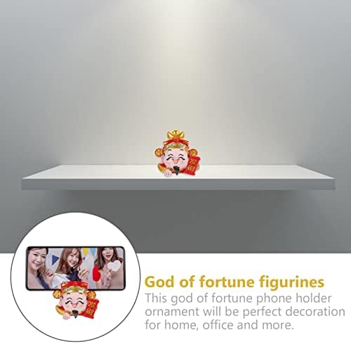 Chinese Style Resin Phone Holder Figurine for Home Office
