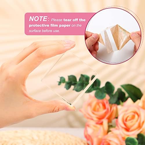 Clear Acrylic Display Blocks Jewelry Showcase Stand