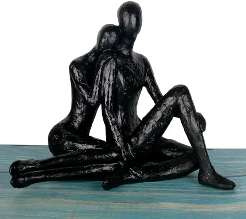 Large Couple Sculpture Passionate Love Figurine Valentines Day Wedding Decoration