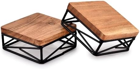 NIRMAN Riser Square Display Stand Set of 2 4x4x175