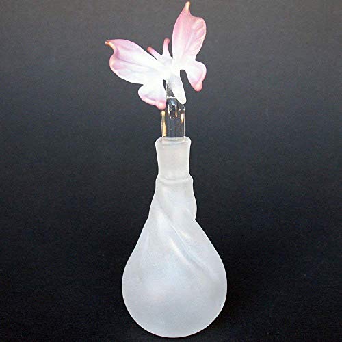 Butterfly Perfume Bottle Hand Blown Glass