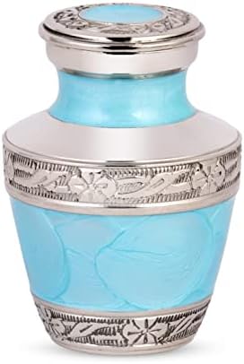 Small Urns for Human Ashes Ocean Blue Keepsake Urn Set