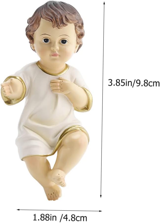 BESTYASH Resin Jesus Doll Ornament for Christmas Decor