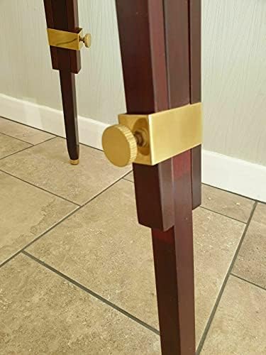 Antique Brass Telescope with Wooden Tripod Stand Decorative Gift Item Replica