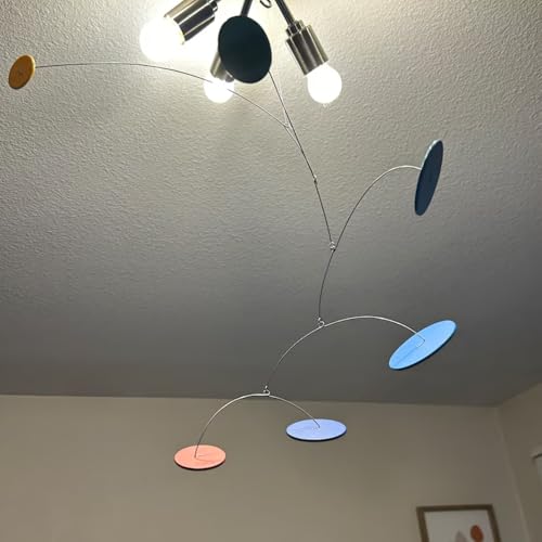 Vintage Kinetic Sculpture Hanging Mobile 25x15 Inches