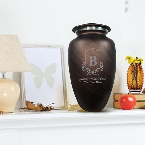 Custom Large Adult Cremation Urn - Personalized Name and Headstone Shape 200 Cubic Inch