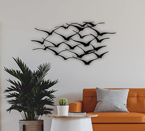 DEKADRON Metal Wall Art Cranes 3D Sculpture