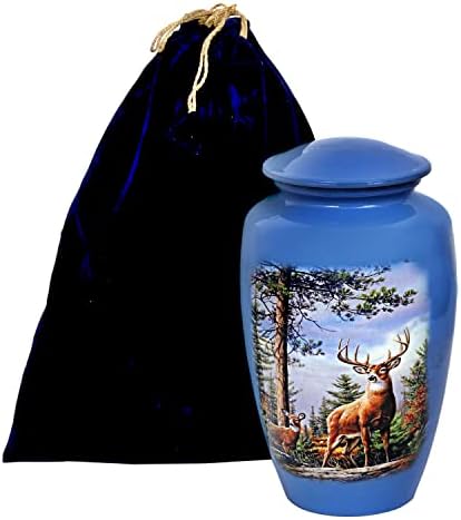 HLC Cremation Urn - Grazing Deer Adult Urn 105 x 6