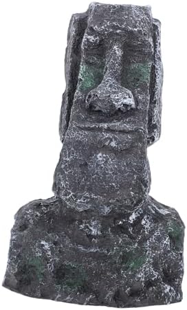 BESTOYARD Roman Head Statue Decor for Fish Tank Landscaping