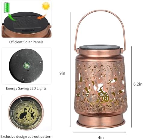 Styleonme Solar Light with Cat Design for Garden and Home