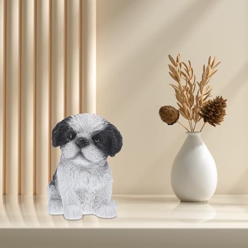 Adorable Dog Statue Home Decor Miniature Figurine