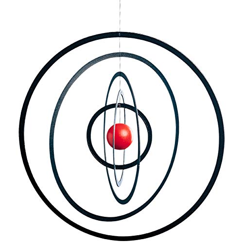 Science Fiction Hanging Mobile - 10 Inches - Wooden Ball - Handmade in Denmark