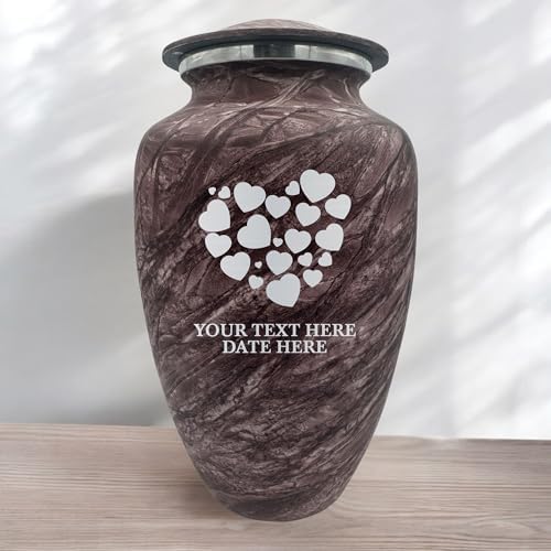 Custom Large Adult Cremation Urn - Soft Whisper Burgundy