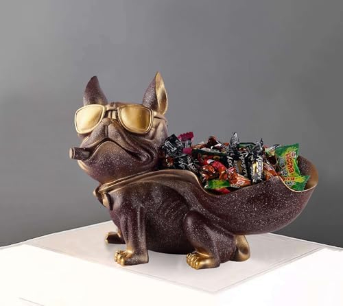 Cool Dog Resin Sculpture Decor Showpiece for Home Kitchen Office