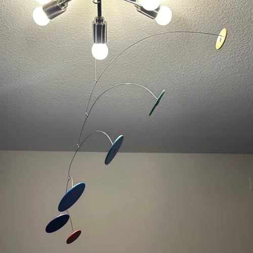 Vintage Kinetic Sculpture Hanging Mobile 25x15 Inches