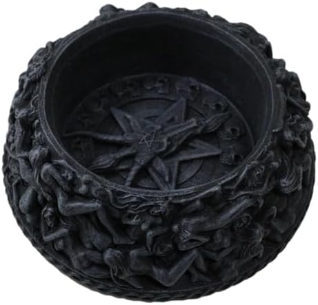 Ebros Gift Baphomet Pentagram Gazing Ball Stand