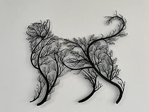 DEKADRON Tree Cat Wall Art Sculpture 39x34cm