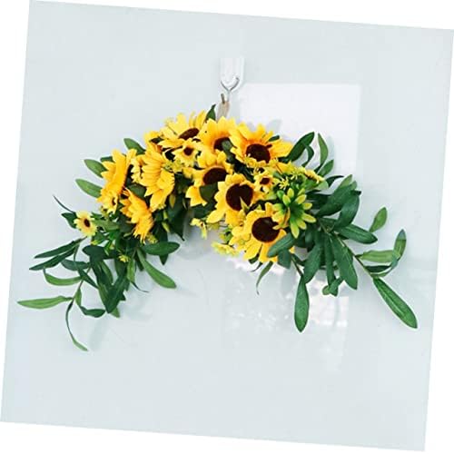 Artificial Sunflower Floral Swag for Wedding Backdrop and Home Decor