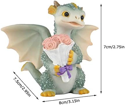 Mini Dragon Figurine - Resin Home Decor Statue