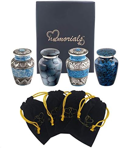 Forever in Our Hearts Classic Keepsake Urns Set of 4