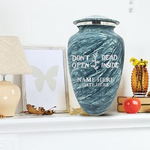 Custom Large Cremation Urn for Movie Fans - Blue