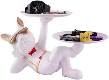 Cool Dog Sculpture Storage Tray for Home Decor
