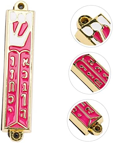 ABOOFAN Retro Metal Mezuzah Plaque Decorative Ornament for Home Door Decor Jewish Tradition Item