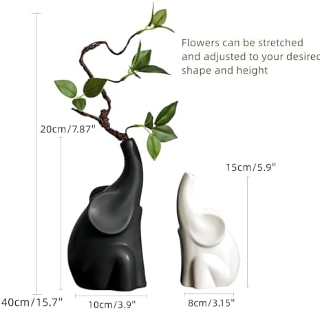 Lovely Elephant Sculpture with Flower Home Decor