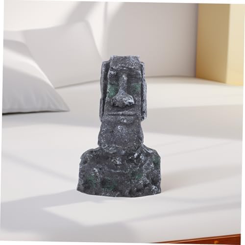 BESTOYARD Roman Head Statue Decor for Fish Tank Landscaping