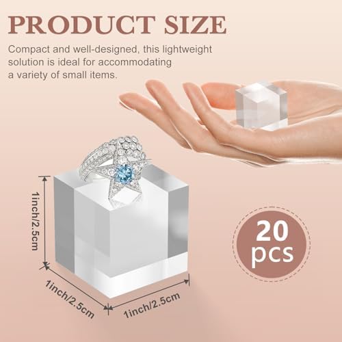 SamyuchO Acrylic Display Blocks 20 Piece Set