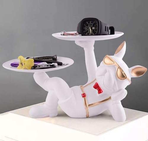 Cool Dog Sculpture Storage Tray for Home Decor