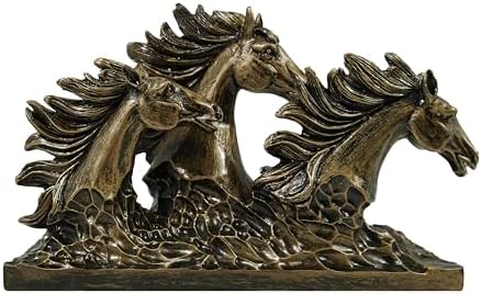 SIMONS SHOP Bronze Horse Sculpture 65 x 95 Animal Figurine for Home Decor