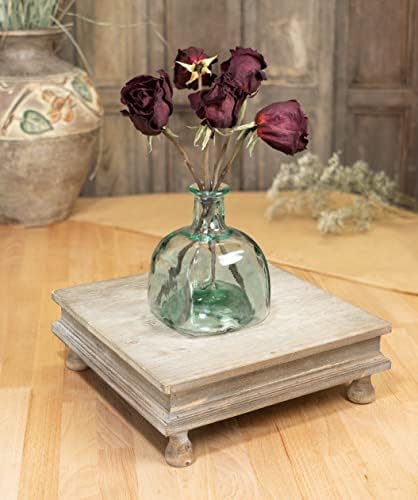Red Co 12x12 Decorative Square Tabletop Wooden Riser