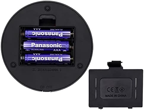 LED Black Display Base with White Light Stand - 3 AAA Battery Powered Pedestal