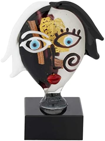 Glass Of Venice Murano Glass Picasso Head of A Woman Small