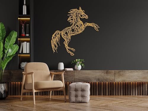 DecoSoul 3D Shadow Metal Horse Wall Art
